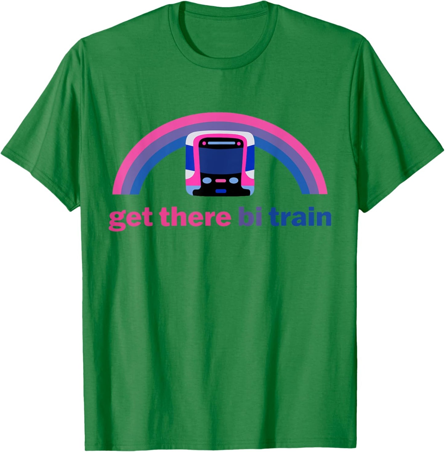 Get There Bi Train T-Shirt - T-Shirt | Irish Green