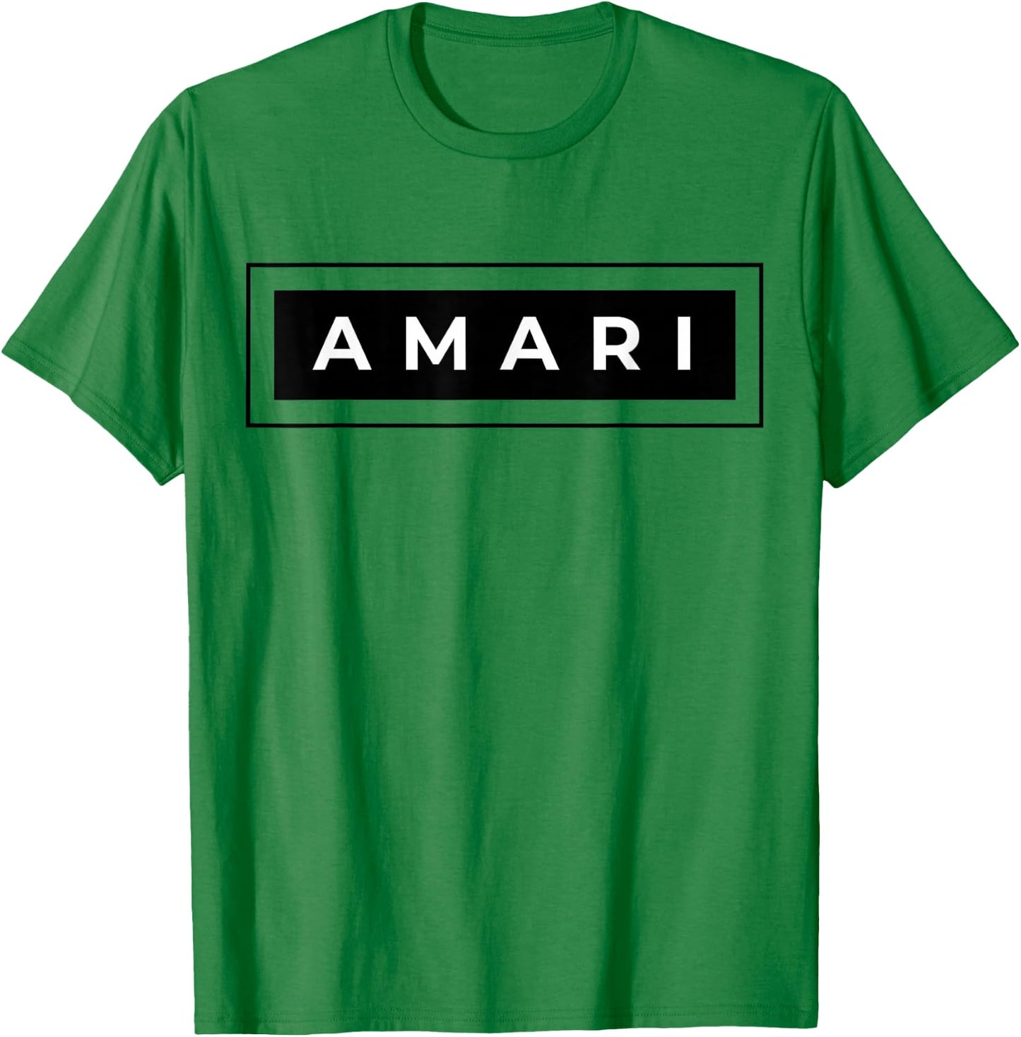 Amari First Name and Surname Design T-Shirt - T-Shirt | Irish Green