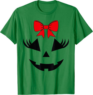 Scary Spooky Jack O Lantern Face Pumpkin Halloween Women T-Shirt - T-Shirt | Irish Green