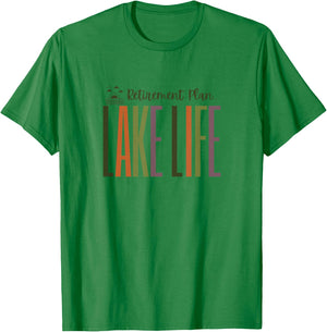 Lake Life in Retirement for Retired - Clothing, Gear & Tops T-Shirt - T-Shirt | Irish Green