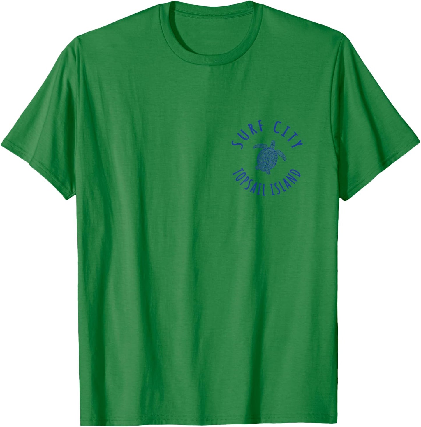 JCombs: Surf City, Topsail Island, NC, Sea Turtle (2-Sided) T-Shirt - T-Shirt | Irish Green