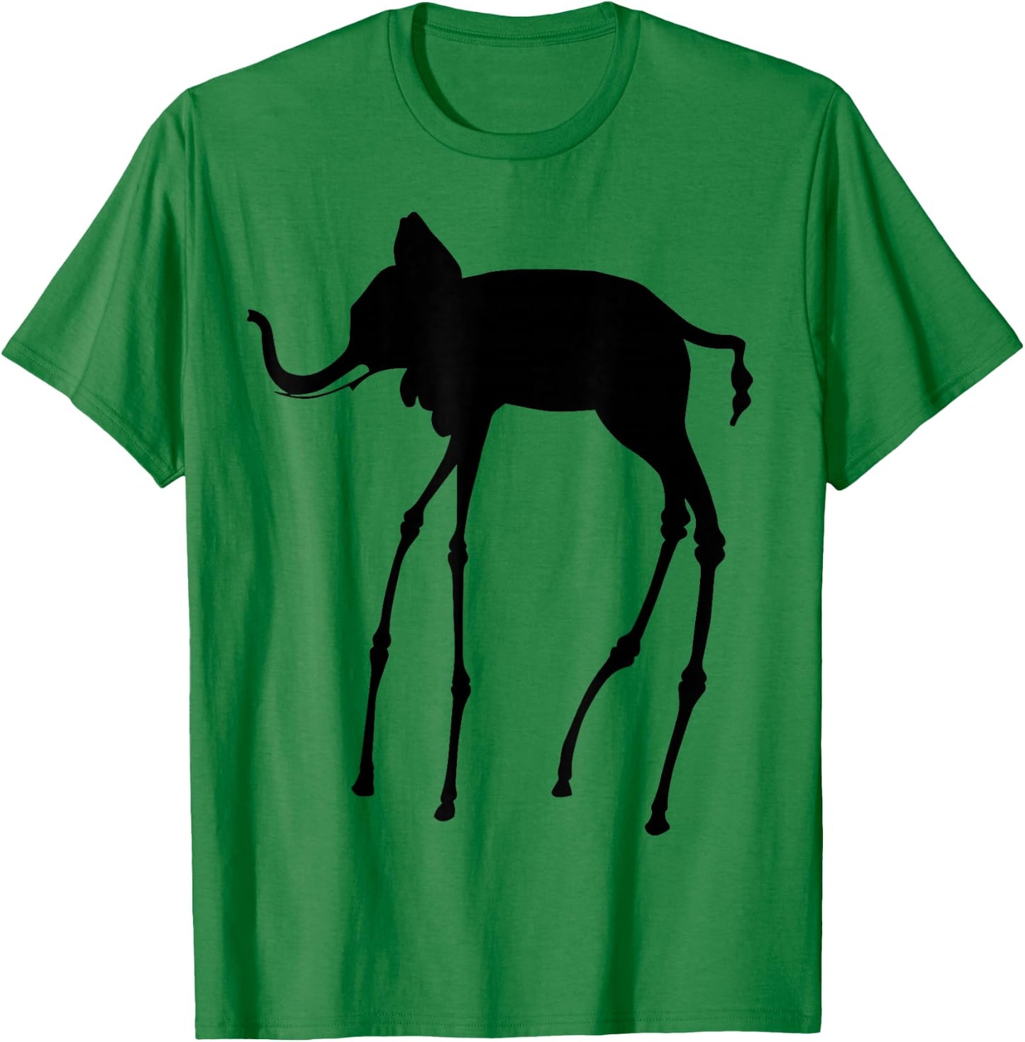 The Elephant by Dali T-Shirt - T-Shirt | Irish Green