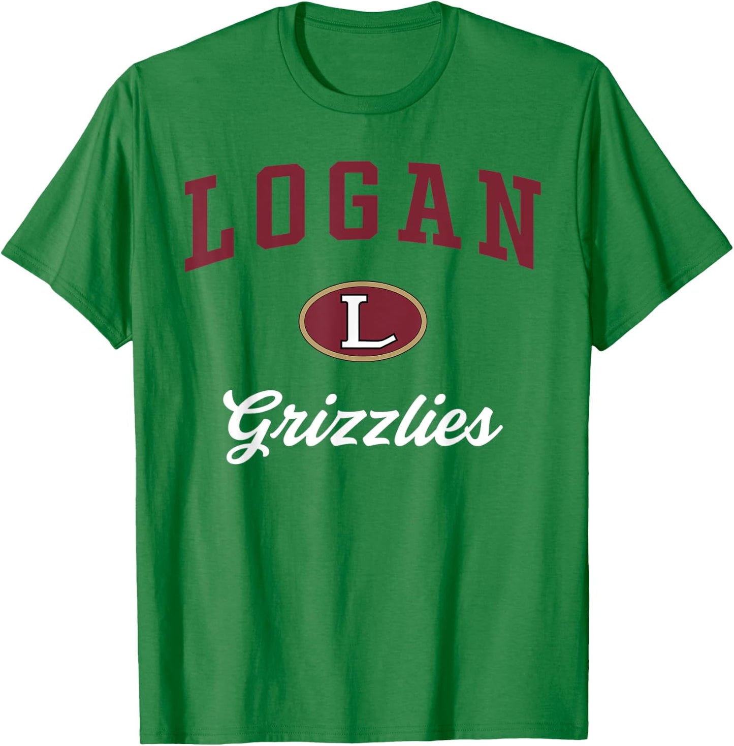 Logan High School Grizzlies T-Shirt - T-Shirt | Irish Green