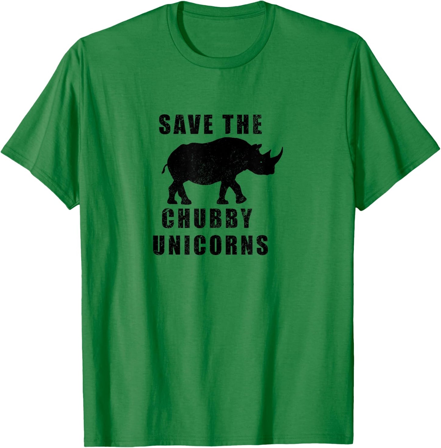 Save The Chubby Unicorns Funny T-Shirt - T-Shirt | Irish Green