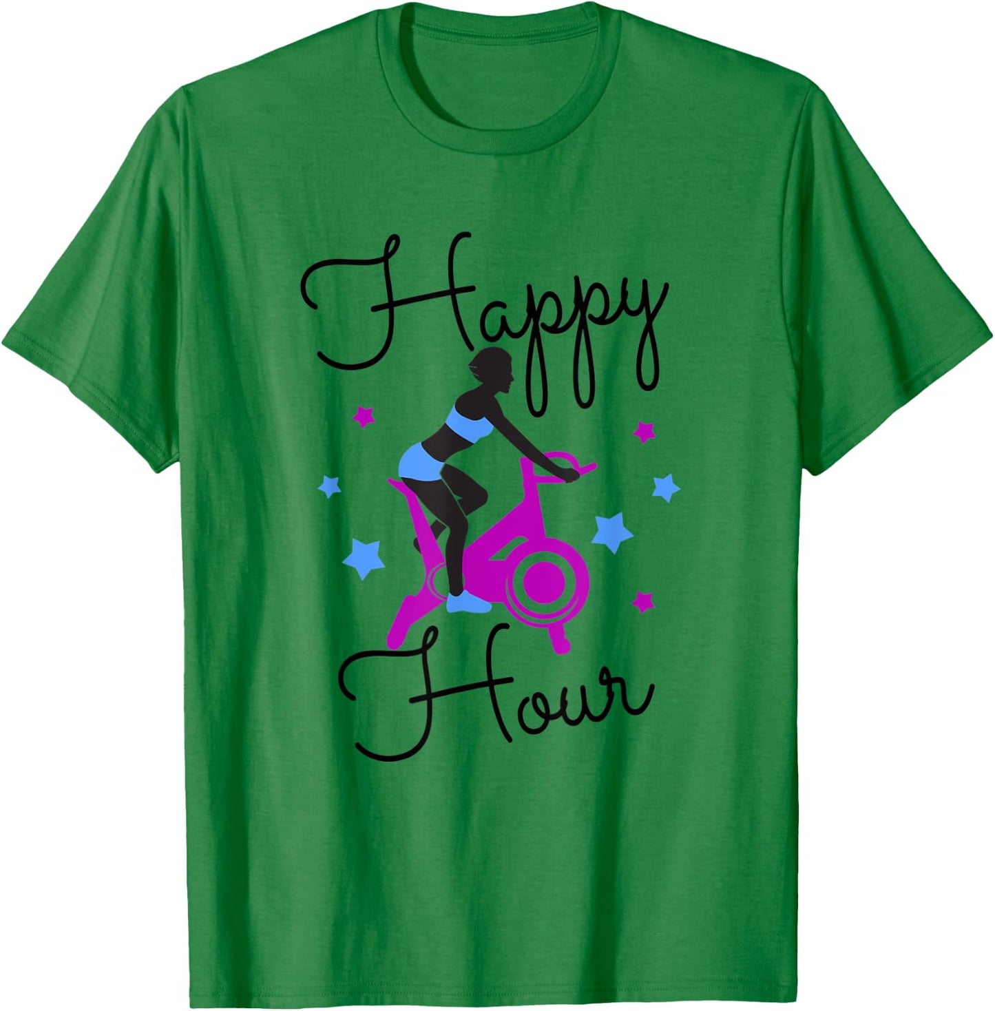 Funny Spin Class Happy Hour Indoor Cycling Spinning T-Shirt - T-Shirt | Irish Green