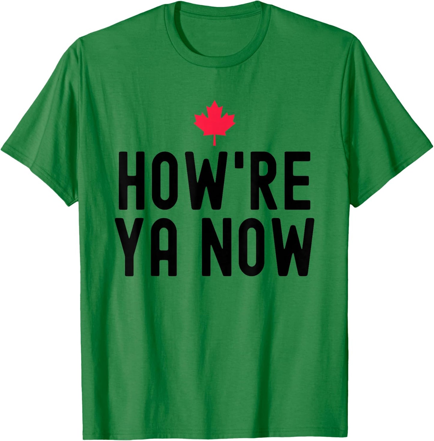Funny How're Ya Now Shirt - Men's Adults Grey - Modern Humorous - Novelty Hockey - Short Sleeve - Small - Classic Fit - Cotton, Polyester T-Shirt - T-Shirt | Irish Green
