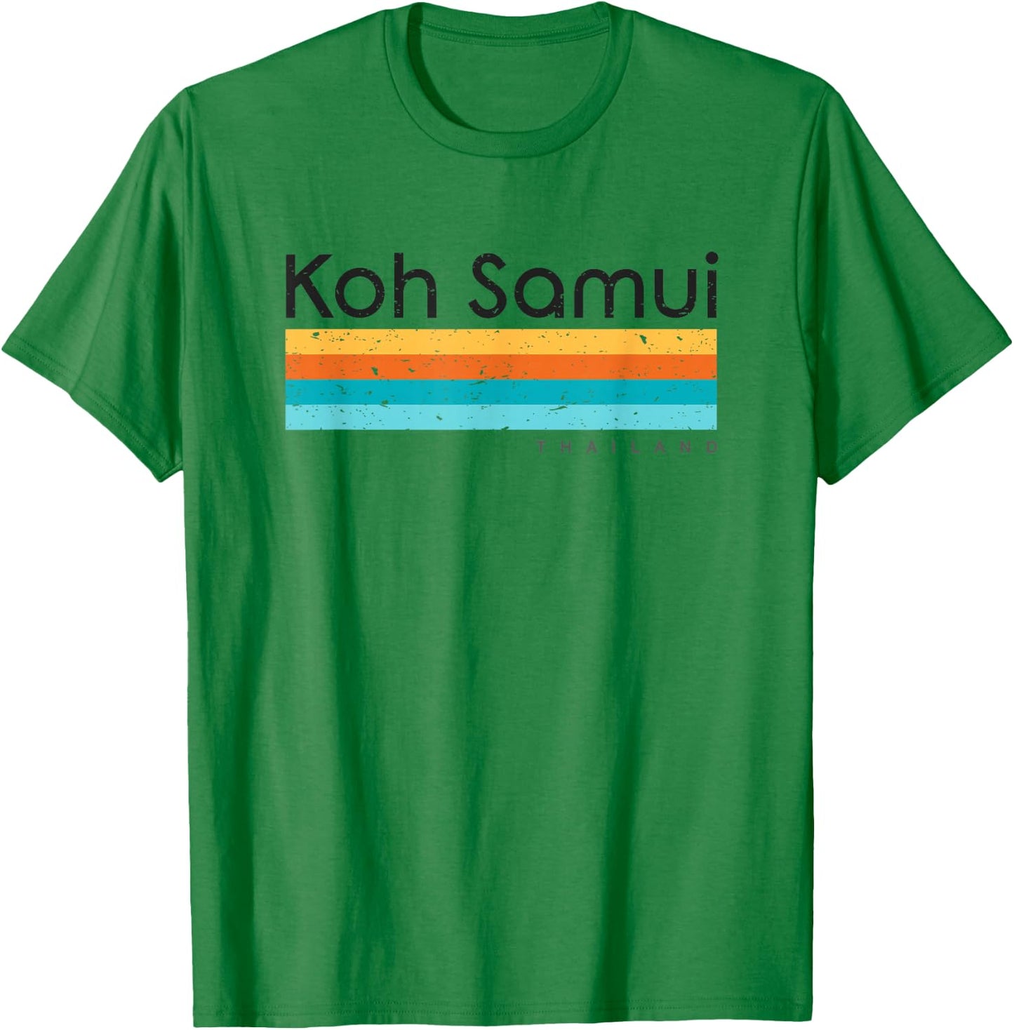 Vintage Koh Samui Thailand Retro Design T-Shirt - T-Shirt | Irish Green