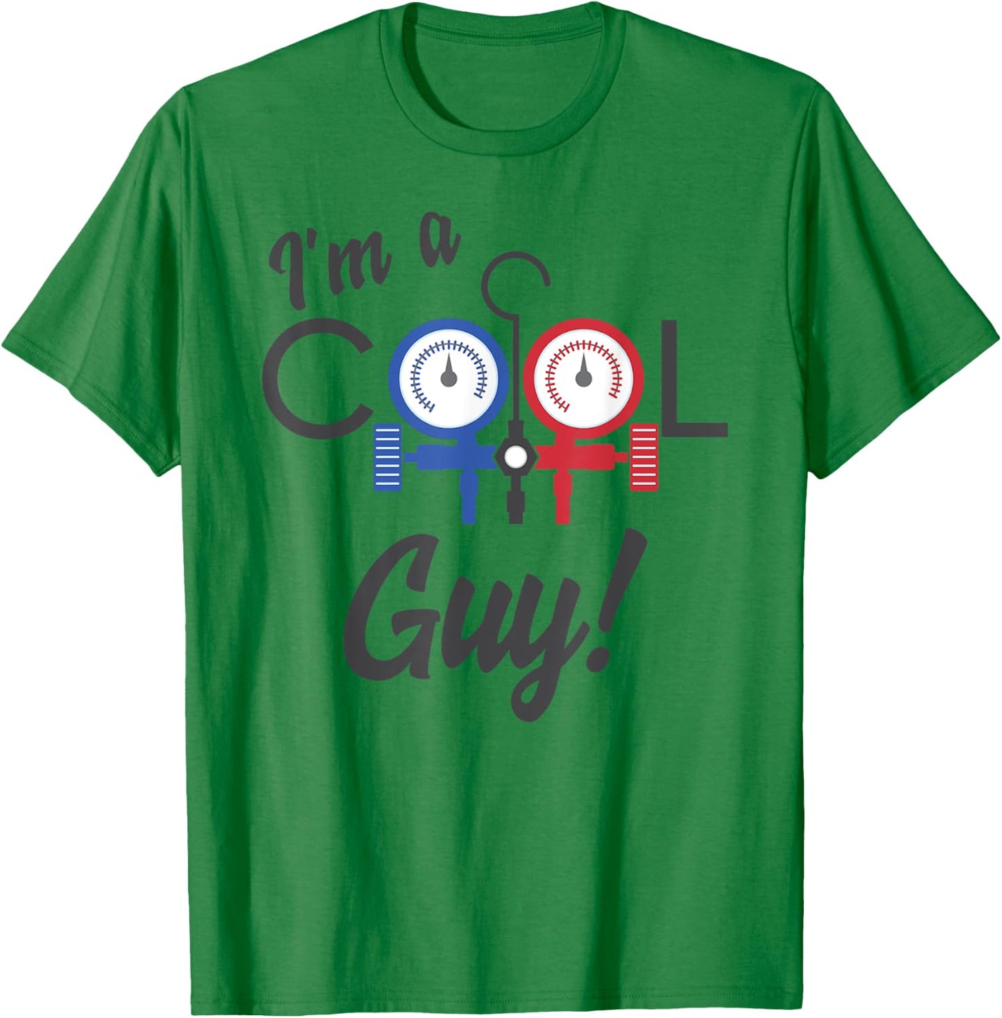 Cool Guy Air Conditioner Repair A/C Tech Heating Cooling Men T-Shirt - T-Shirt | Irish Green