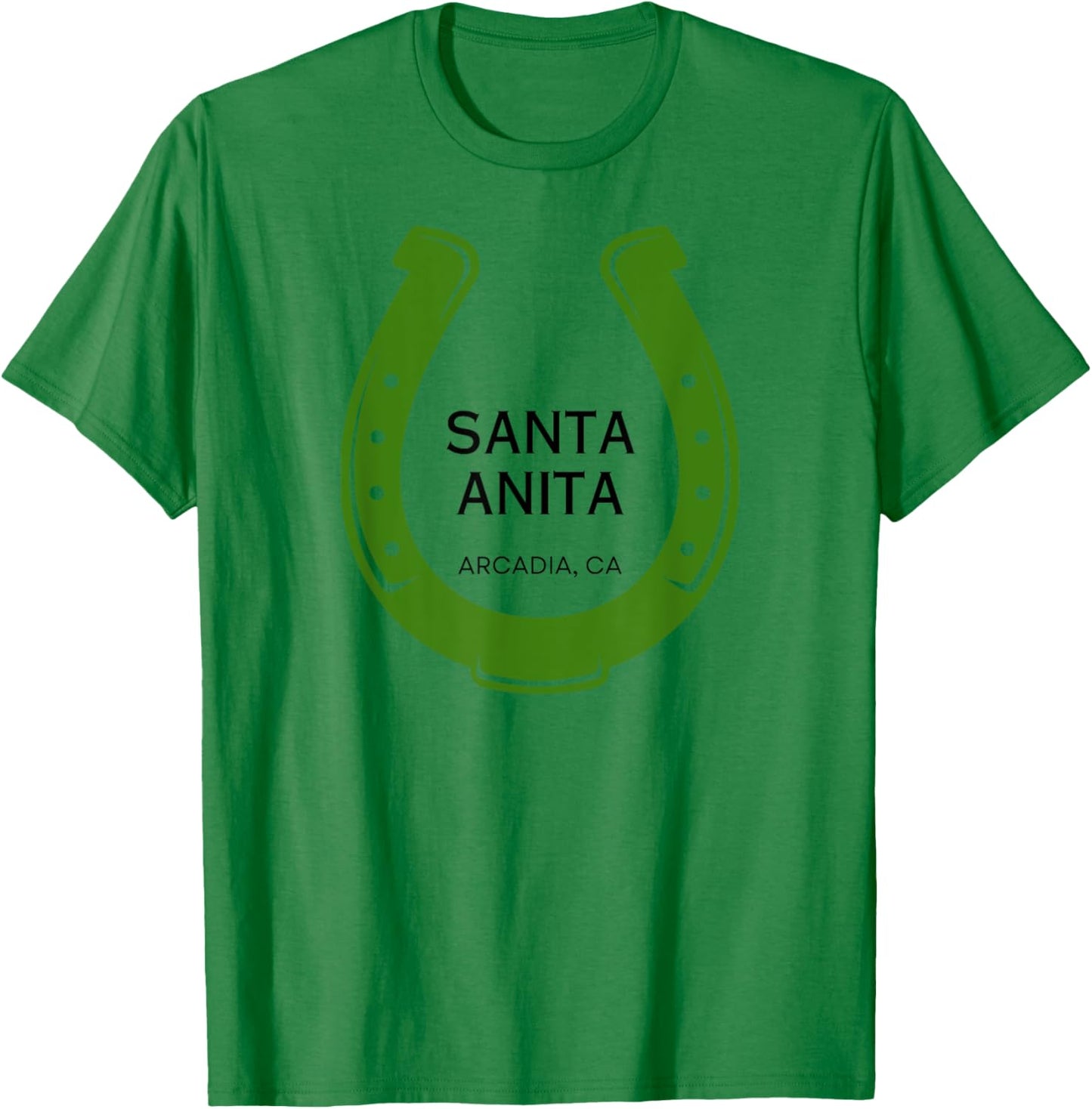 Santa Anita Park Racetrack Horse Racing CA Derby T-Shirt - T-Shirt | Irish Green
