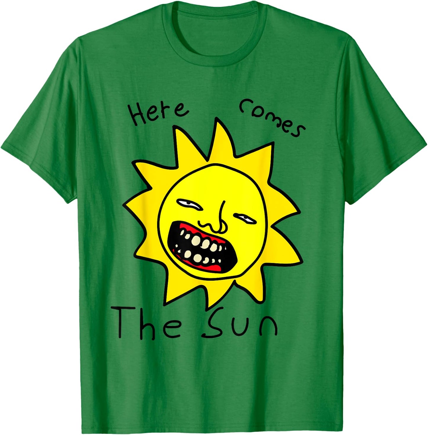 Sun Funny Cursed Dank Meme T-Shirt - T-Shirt | Irish Green