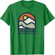 Family Vacation Gift - Retro Canyonlands National Park Zip T-Shirt - T-Shirt | Irish Green
