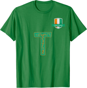 Team Flag Group apparel - T - Côte d'Ivoire Ivory Coast T-Shirt - T-Shirt | Irish Green
