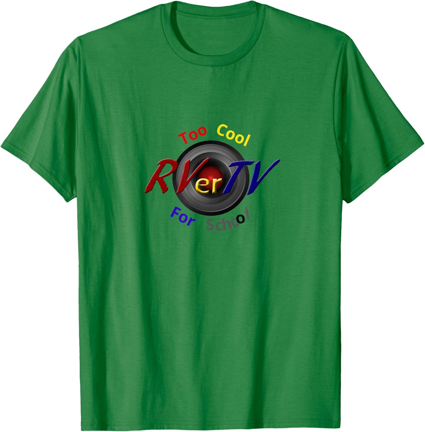 RVerTV too cool for school T-Shirt - T-Shirt | Irish Green