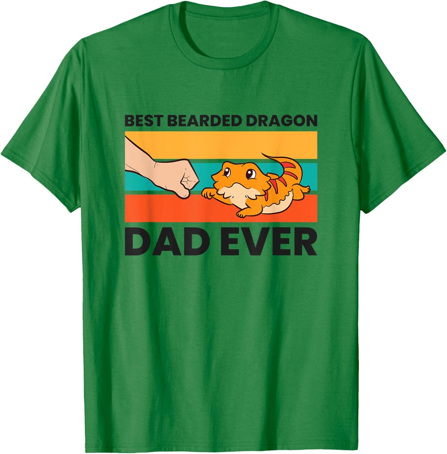 Best Bearded Dragon Dad Ever T-Shirt - T-Shirt | Irish Green