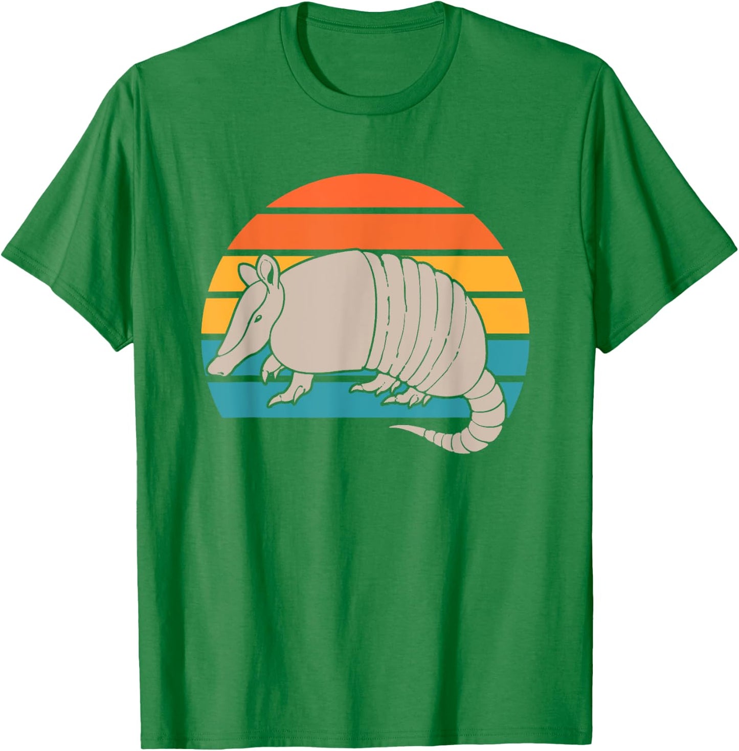 Animal Lover Outdoors Wild Nature Wildlife Retro Armadillo T-Shirt - T-Shirt | Irish Green