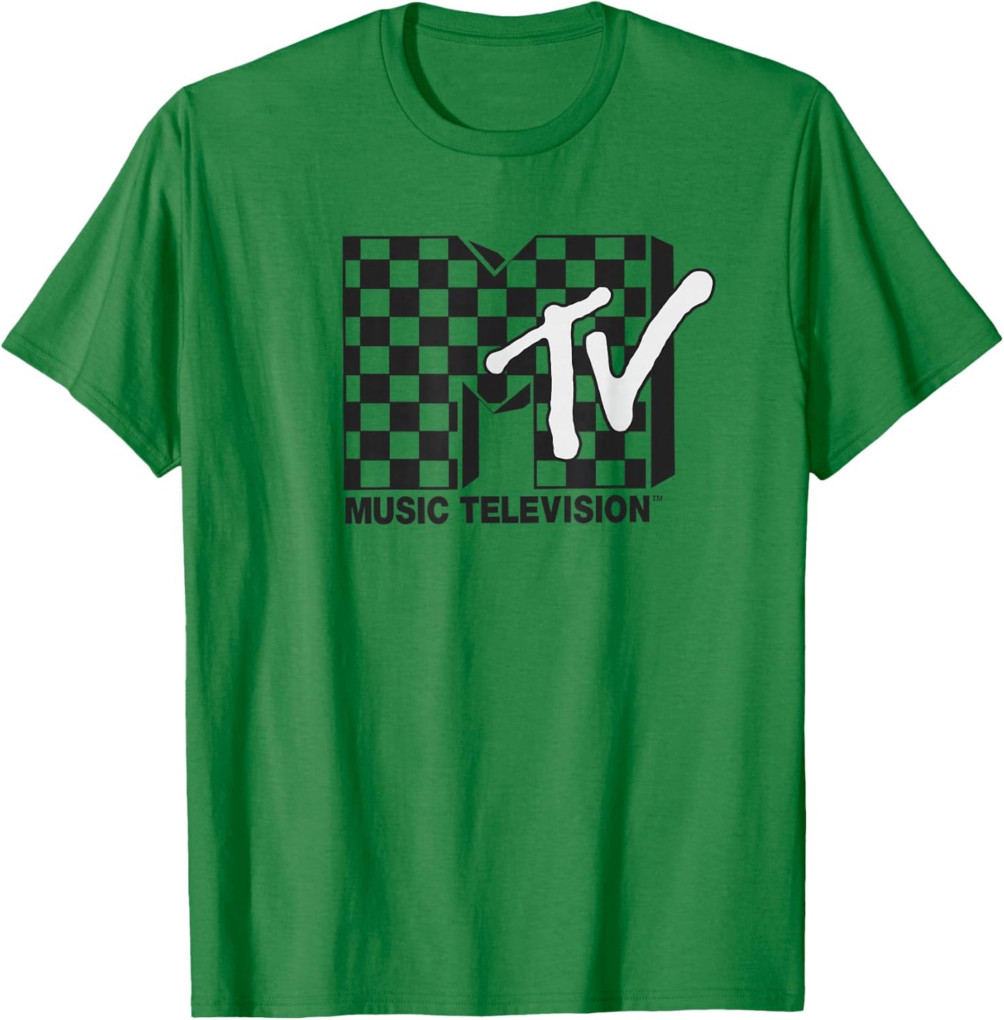 MTV Checkered Logo T-Shirt - T-Shirt | Irish Green