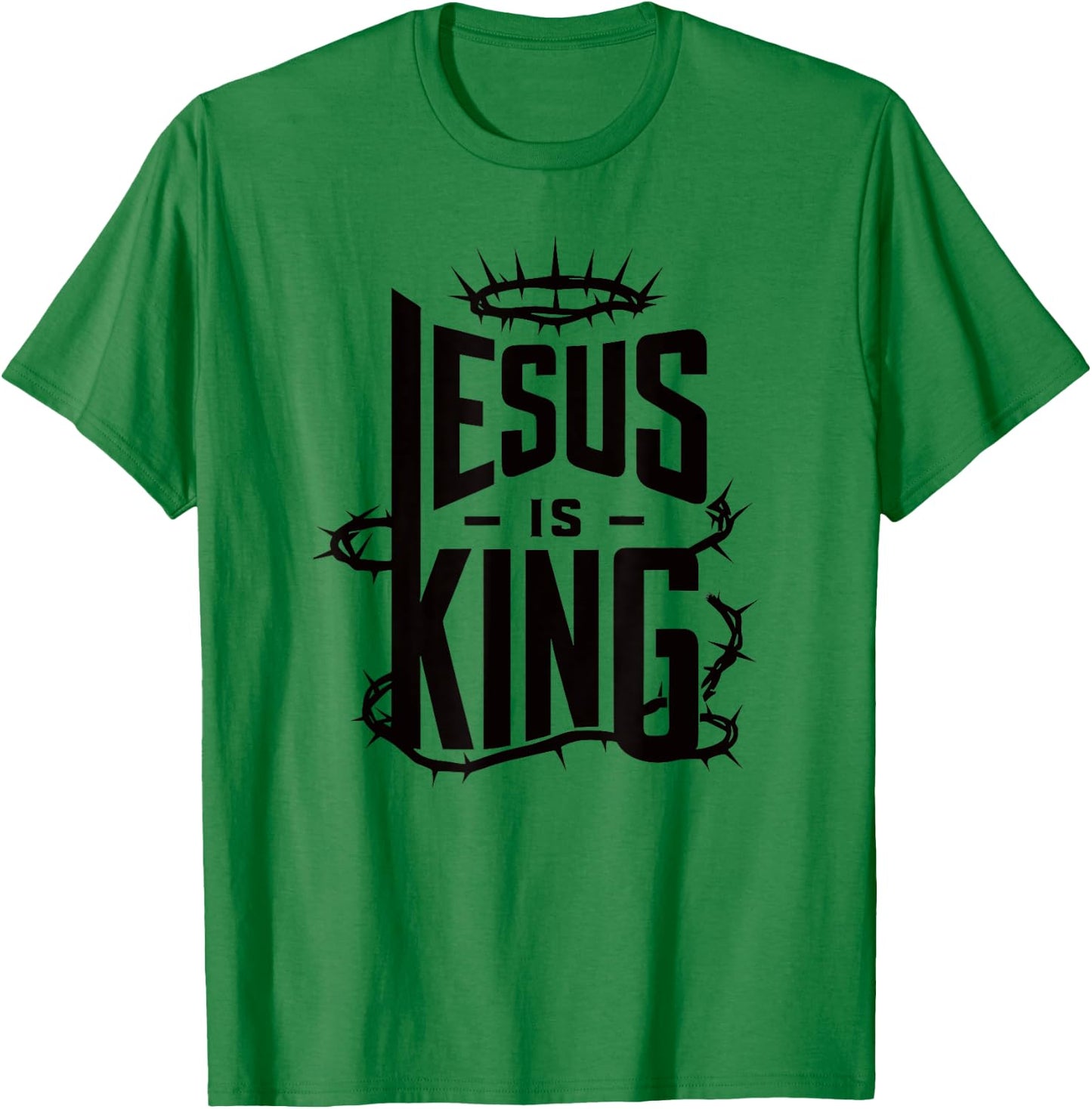 Jesus Is King T-Shirt - T-Shirt | Irish Green