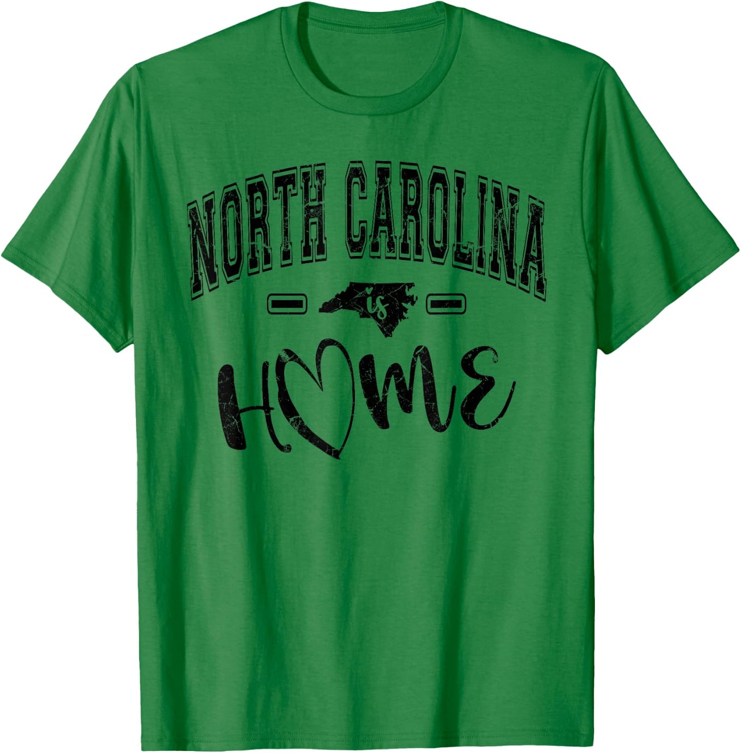 North Carolina Is Home State Pride Design North Carolina T-Shirt - T-Shirt | Irish Green