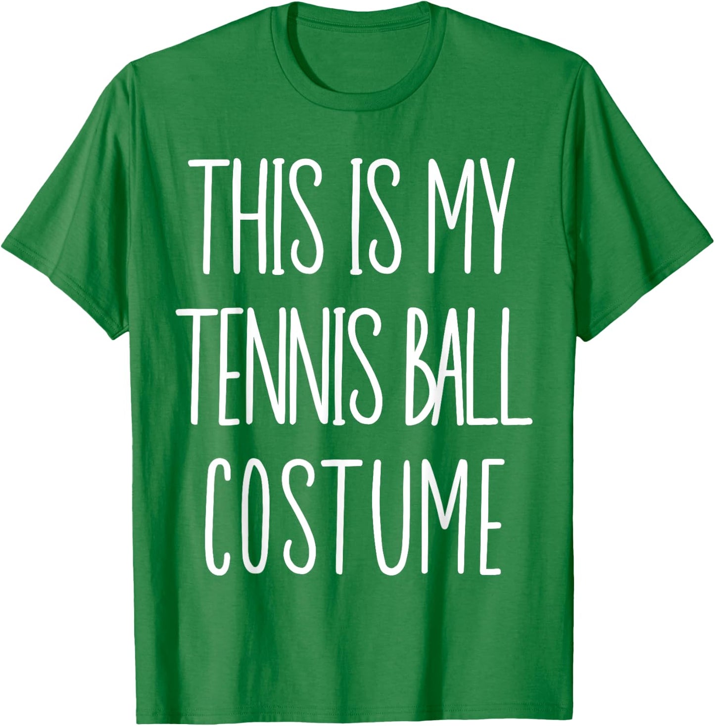 Tennis Ball Costume Funny Tennis Player Halloween Costume T-Shirt - T-Shirt | Irish Green