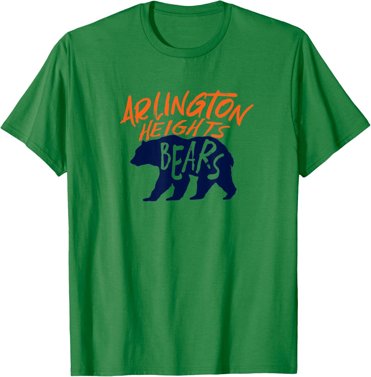 Arlington Heights Bears Football Team Touchdown Retro T-Shirt - T-Shirt | Irish Green