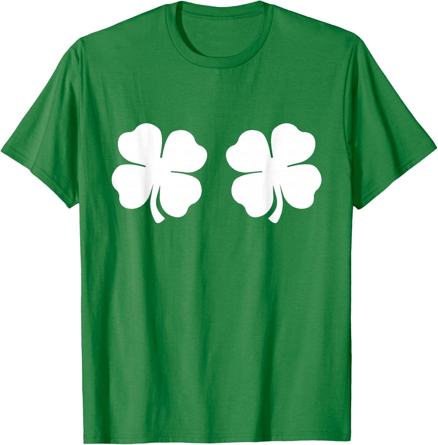 Shamrock Boobs 4 Leaf Clover Saint St. Patrick's Paddys Day T-Shirt - T-Shirt | Irish Green