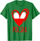 Polish Cute Heart Polska Poland Flag Boys Girls T-Shirt - T-Shirt | Irish Green