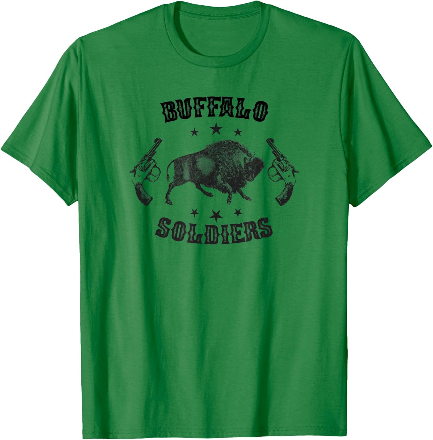 Buffalo Soldiers 9th and 10th Cavalry African American Heros T-Shirt - T-Shirt | Irish Green