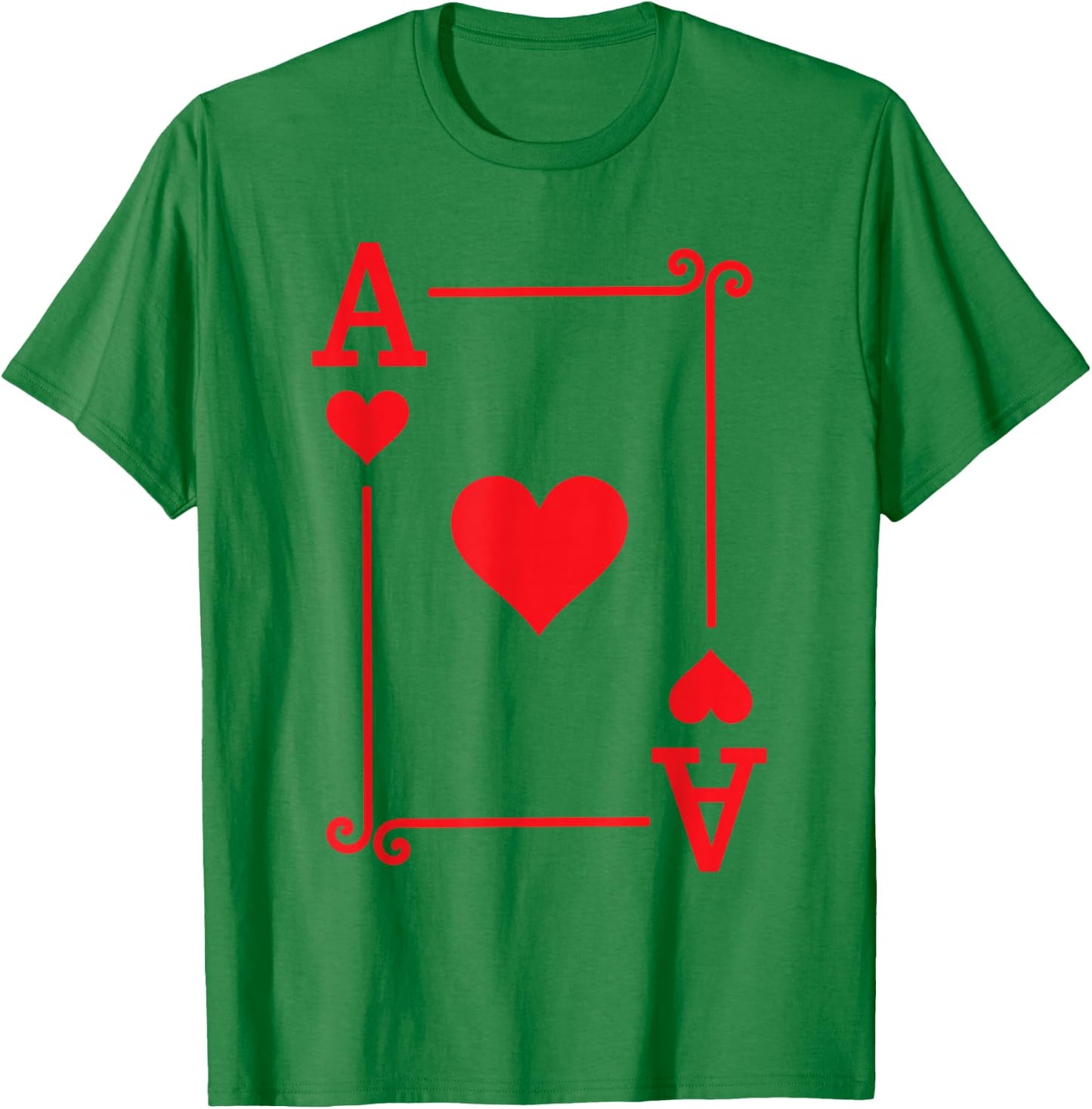 Playing Cards - Matching Hearts Card Suits - Ace Card T-Shirt - T-Shirt | Irish Green