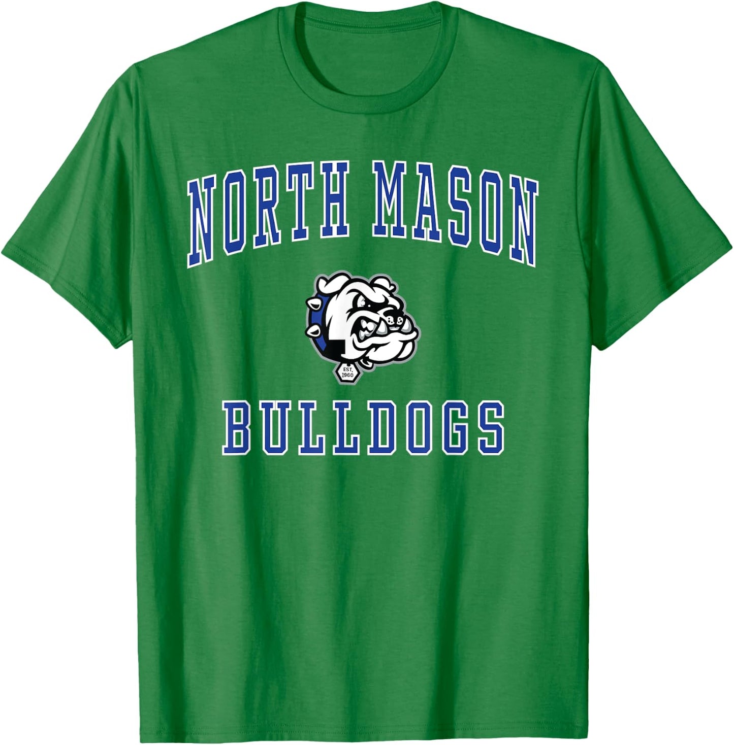 North Mason High School Bulldogs T-Shirt - T-Shirt | Irish Green