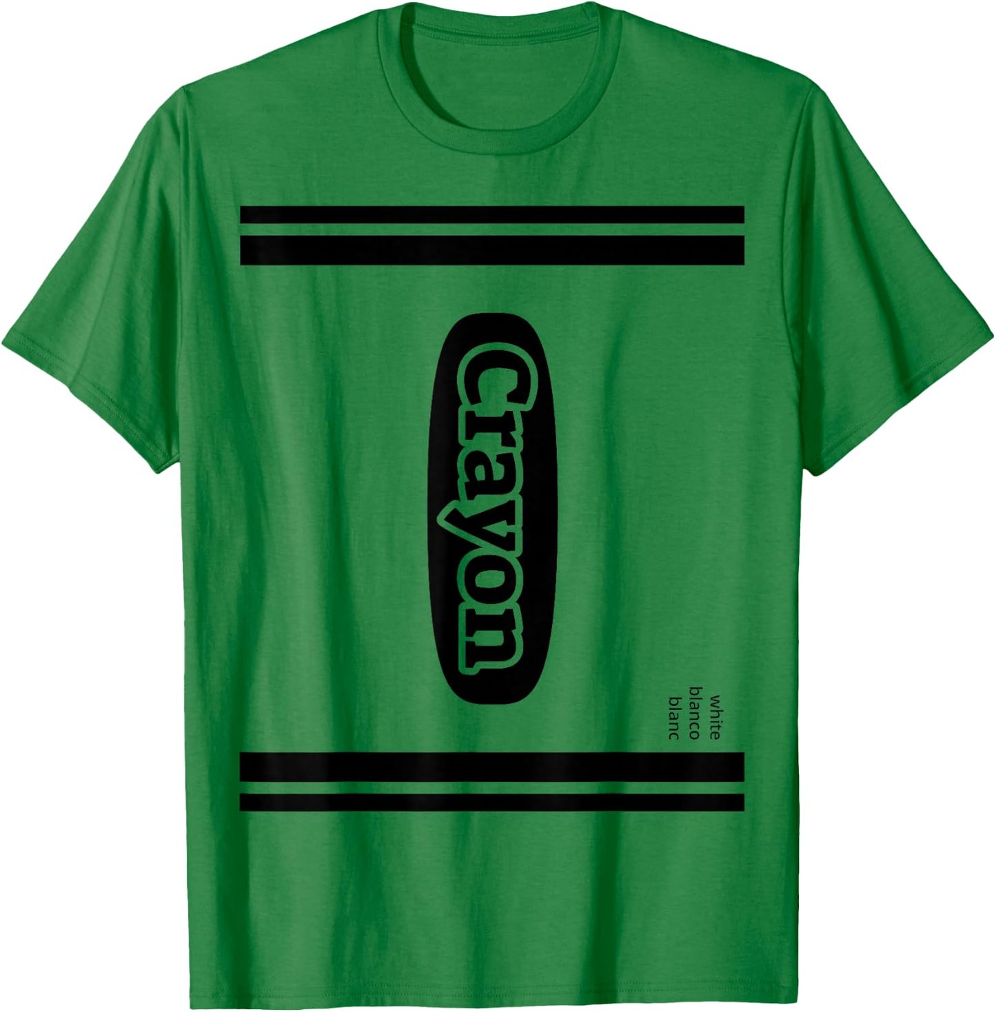 Crayon White Group Costume T-Shirt - T-Shirt | Irish Green