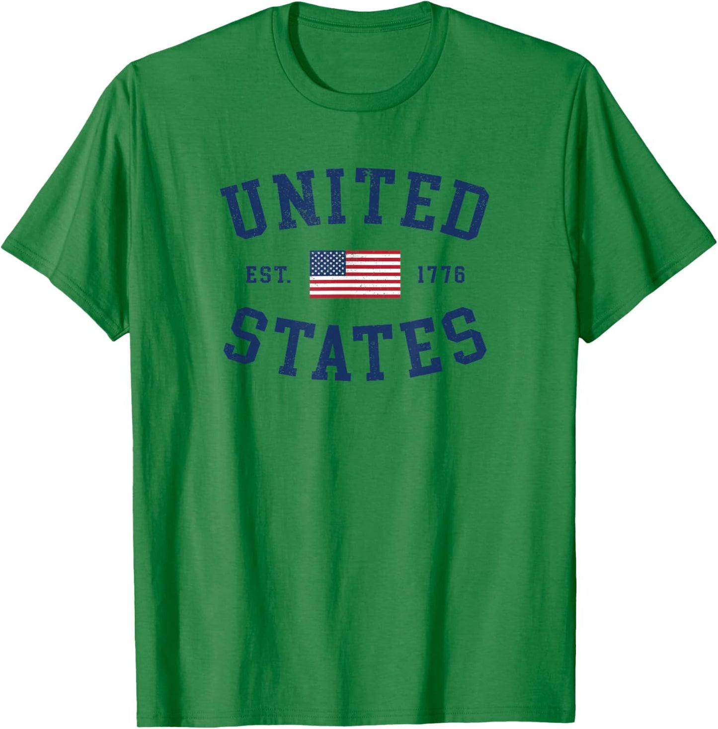 United States USA US Flag Patriotic 4th of July America T-Shirt - T-Shirt | Irish Green