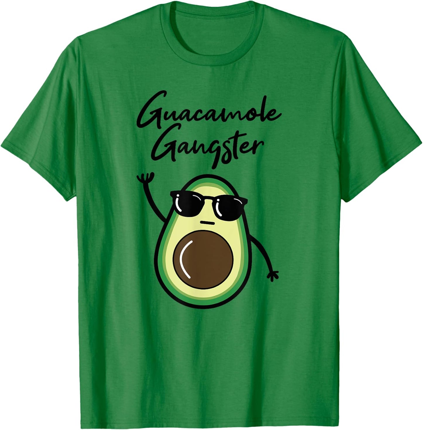 Guacamole Gangster Shirt, Funny Avocado Gangsta , Cinco Mayo T-Shirt - T-Shirt | Irish Green