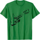 Hand Hands Pew Gun Line Art Scatch Lined Halloween Costume T-Shirt - T-Shirt | Irish Green