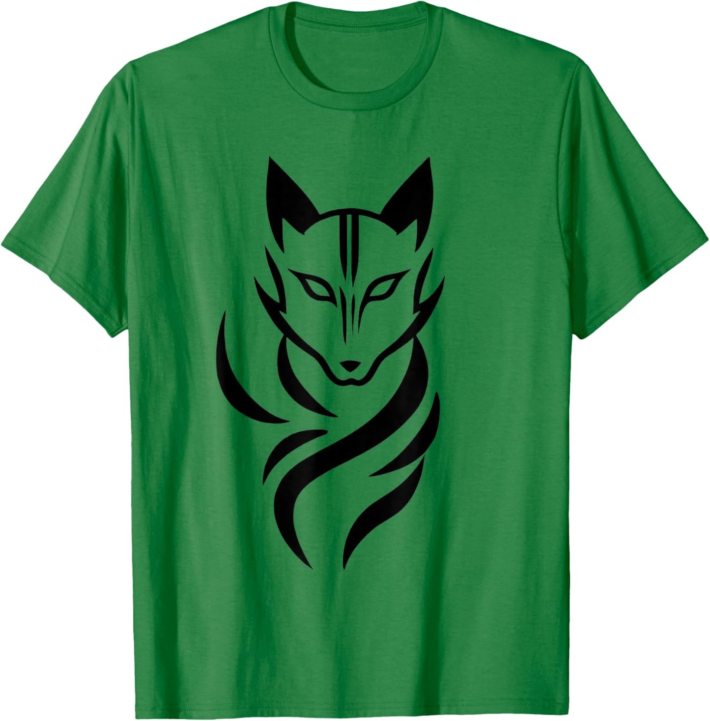 Kitsune Dreams, Japanese-inspired nine-tailed Fox T-Shirt - T-Shirt | Irish Green