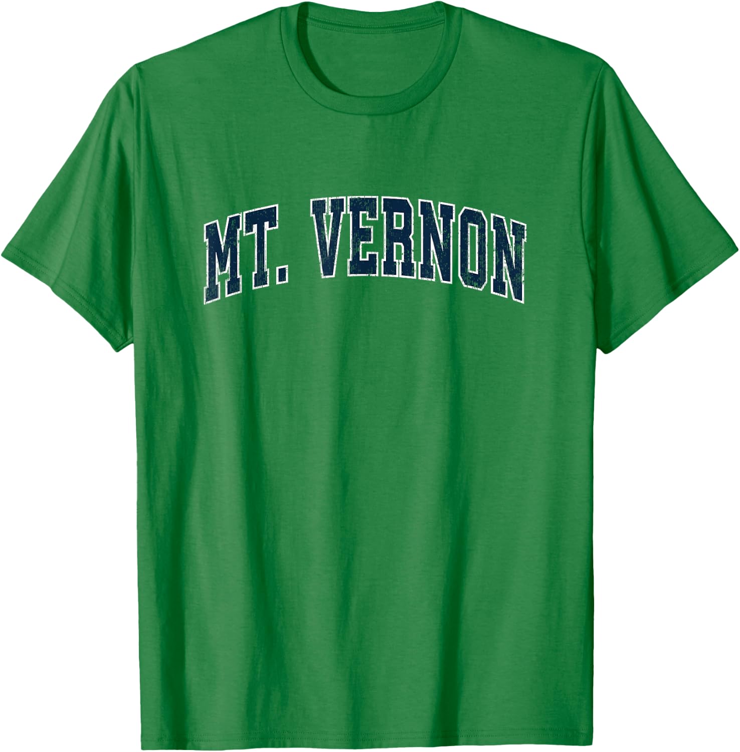 Mt. Vernon Washington WA Vintage Sports Design Navy Design T-Shirt - T-Shirt | Irish Green