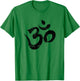 Meditation Shirt Orange Spiritual Indian Yoga Symbol Om T-Shirt - T-Shirt | Irish Green