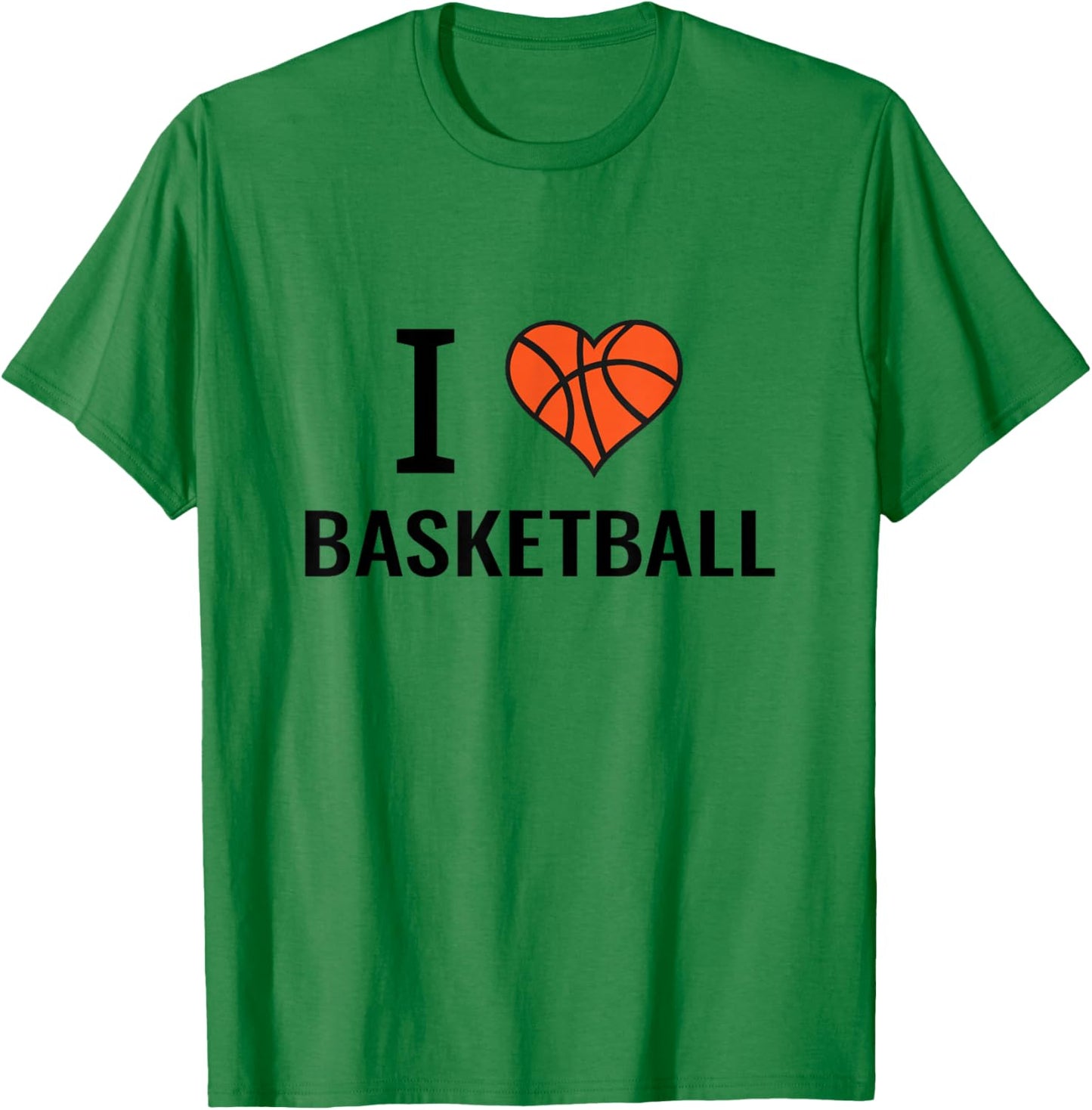 Basketball gifts basketball player I love heart T-Shirt - T-Shirt | Irish Green