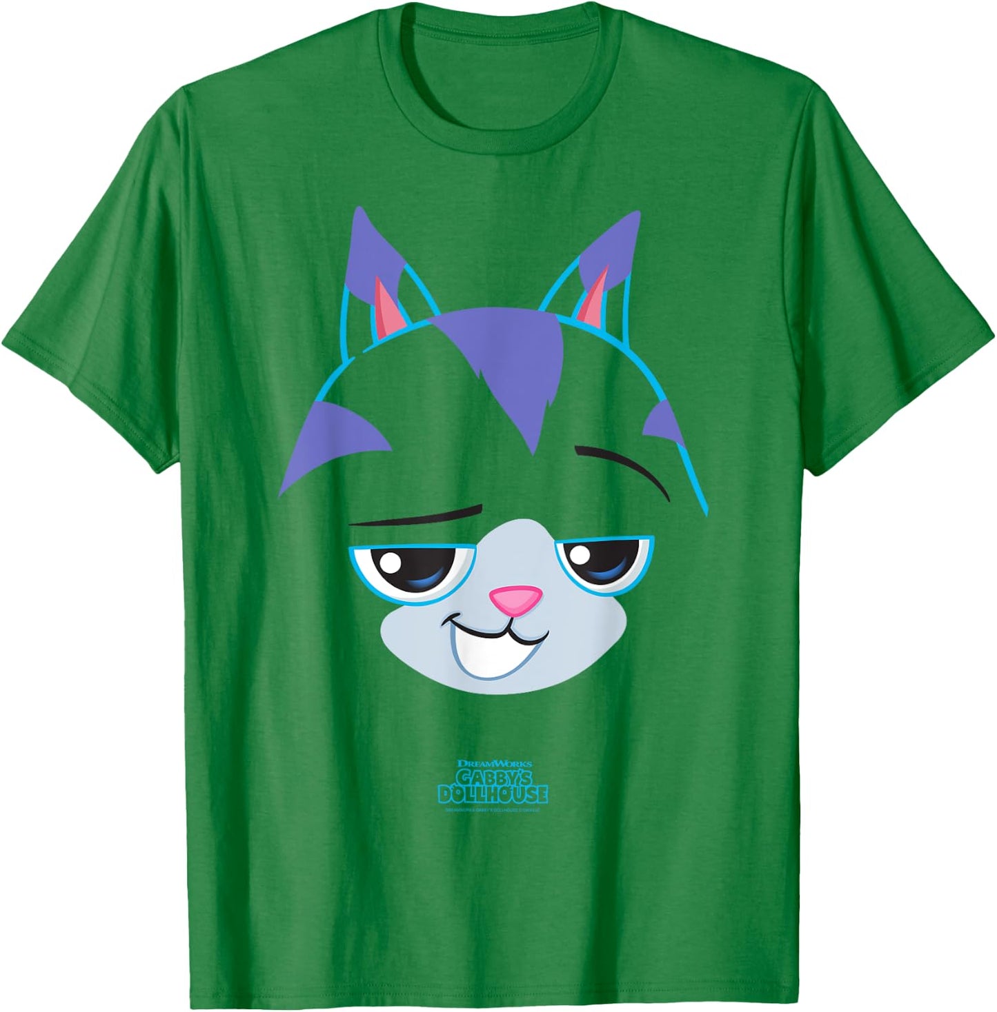 DreamWorks Gabby’s Dollhouse CatRat Big Face Halloween T-Shirt - T-Shirt | Irish Green