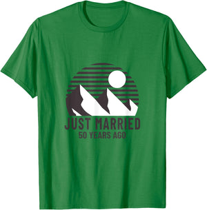 Romantic Matching Couples - 50th Golden Wedding Anniversary T-Shirt - T-Shirt | Irish Green