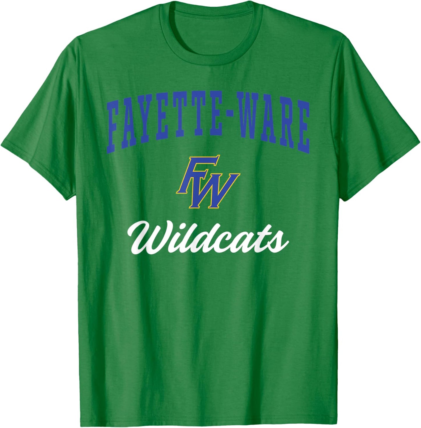 Fayette-Ware High School Wildcats T-Shirt - T-Shirt | Irish Green