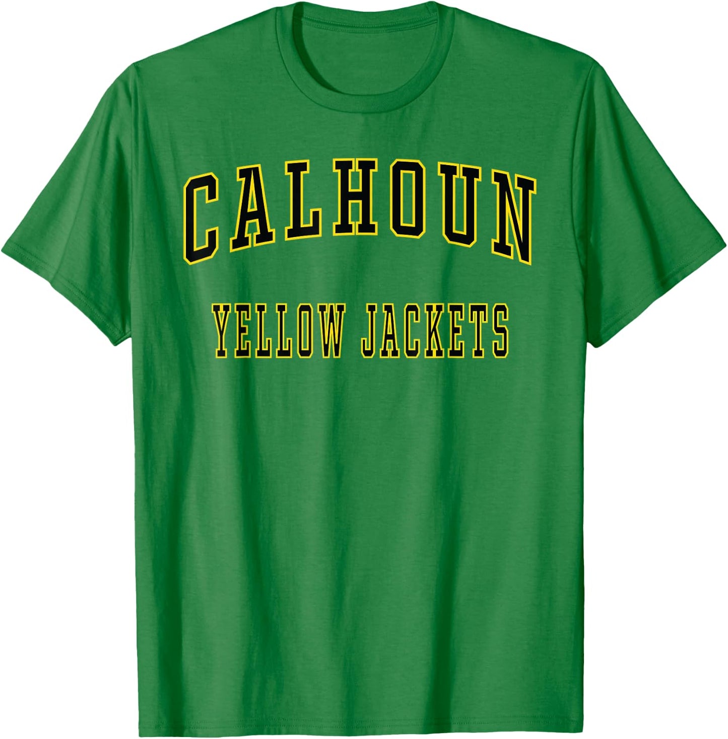 Calhoun High School Yellow Jackets T-Shirt - T-Shirt | Irish Green
