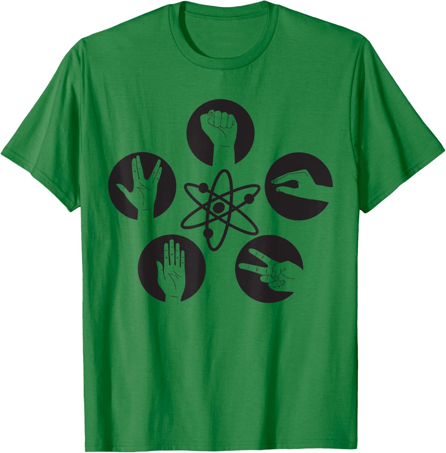 Big Bang Theory Logo Rock Lizard Spock T-Shirt - T-Shirt | Irish Green