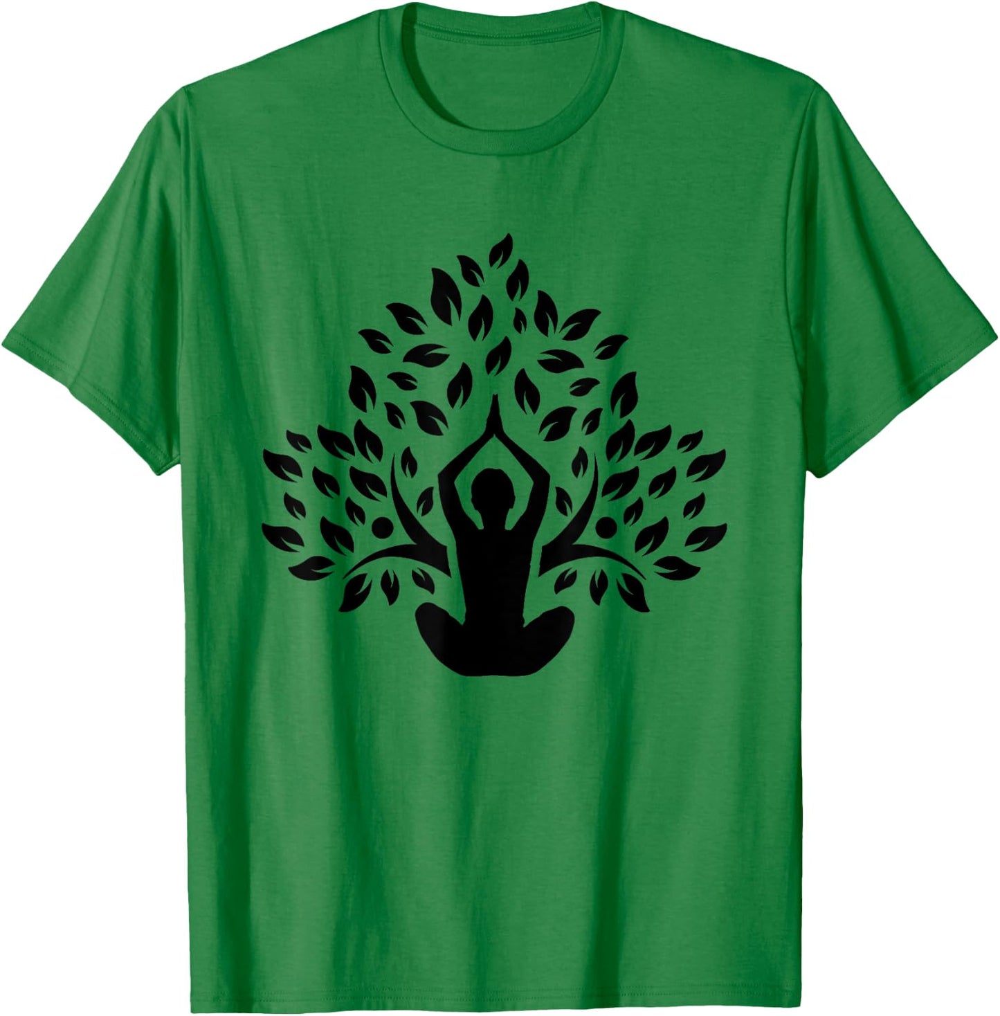 Yoga Pose Tree Meditation Yoga Lover Gift T-Shirt - T-Shirt | Irish Green