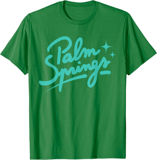Palm Springs California Vacation Retro T-Shirt - T-Shirt | Irish Green