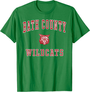 Bath County High School Wildcats T-Shirt - T-Shirt | Irish Green