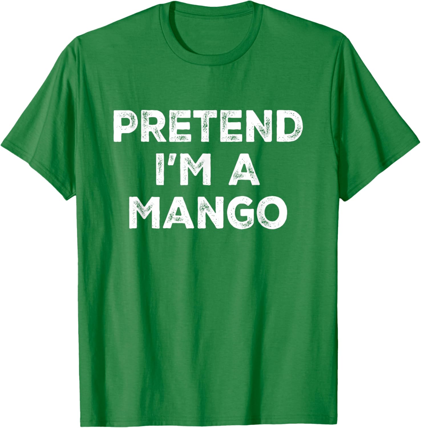 Pretend I'm A Mango Lazy Halloween Costume T-Shirt - T-Shirt | Irish Green