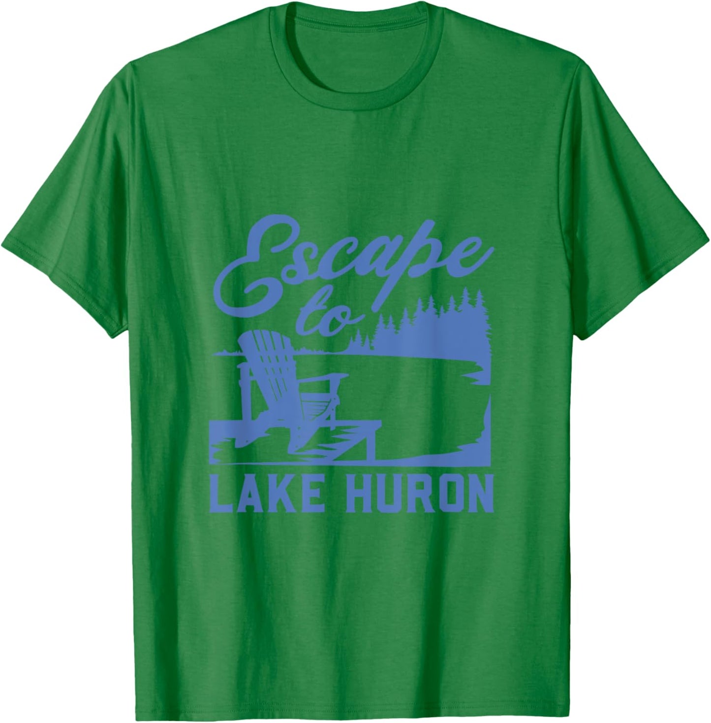 Escape to Lake Huron T-Shirt - T-Shirt | Irish Green