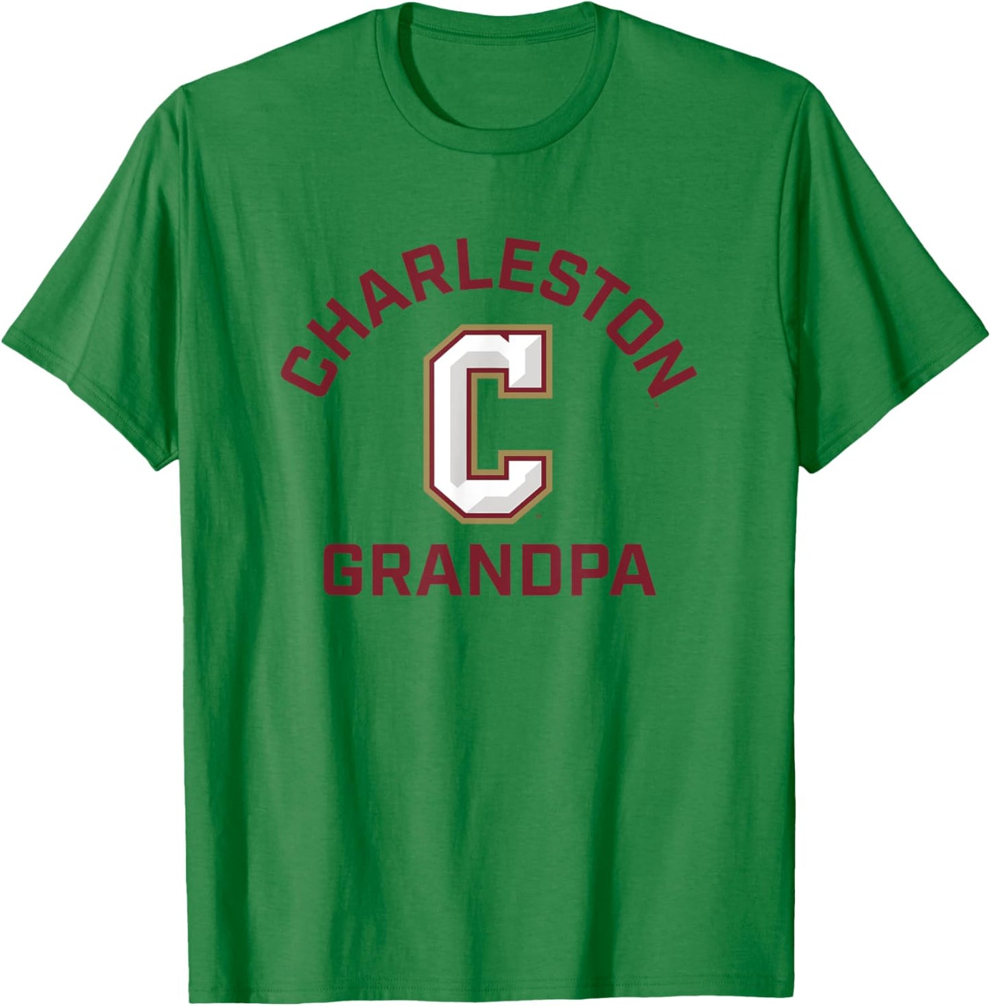 College of Charleston Cougars Arched Grandpa T-Shirt - T-Shirt | Irish Green