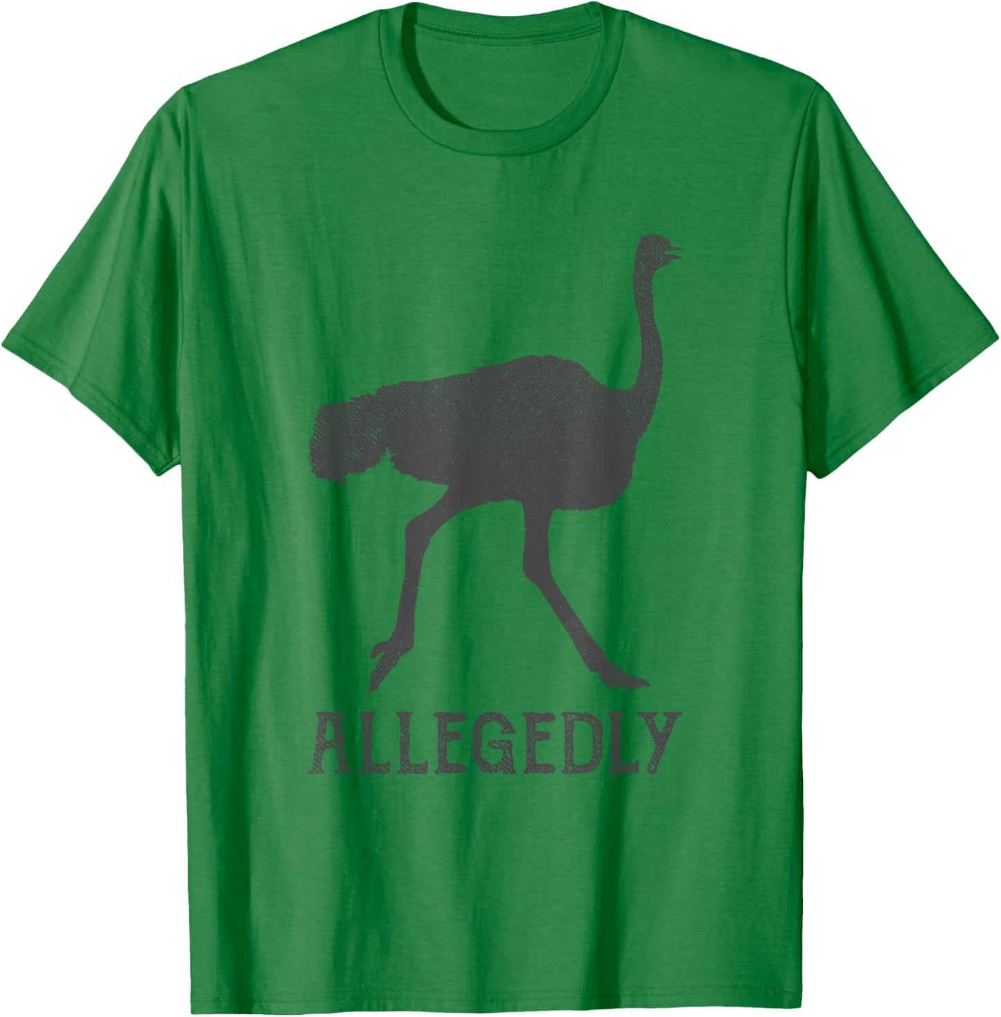 Vintage Funny Bird Lover Allegedly Ostrich T-Shirt - T-Shirt | Irish Green