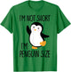 Funny I'm Not Short I'm Penguin Size Cute Penguin T-Shirt - T-Shirt | Irish Green